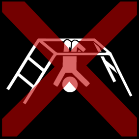 monkey bars: hang upside down